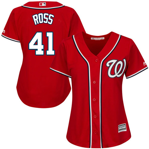 Nationals #41 Joe Ross Red Alternate Women's Stitched MLB Jersey Nationals #41 Joe Ross Red Alternate Women's Stitched MLB Jersey
