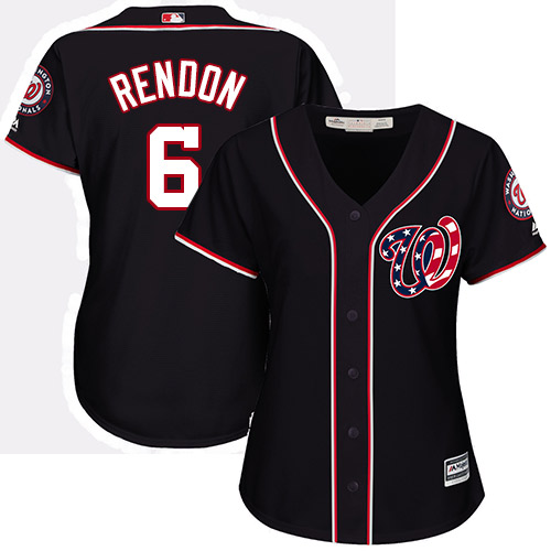 Nationals #6 Anthony Rendon Navy Blue Alternate Women's Stitched MLB Jersey Nationals #6 Anthony Rendon Navy Blue Alternate Women's Stitched MLB Jersey