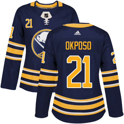 Adidas Sabres #21 Kyle Okposo Navy Blue Home Authentic Women's Stitched NHL Jersey Adidas Sabres #21 Kyle Okposo Navy Blue Home Authentic Women's Stitched NHL Jersey