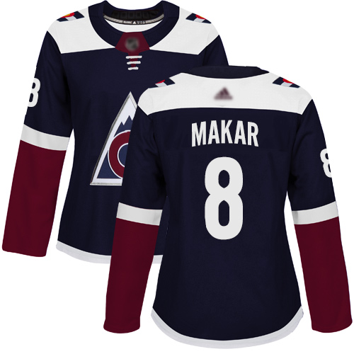 Adidas Avalanche #8 Cale Makar Navy Alternate Authentic Women's Stitched NHL Jersey Adidas Avalanche #8 Cale Makar Navy Alternate Authentic Women's Stitched NHL Jersey