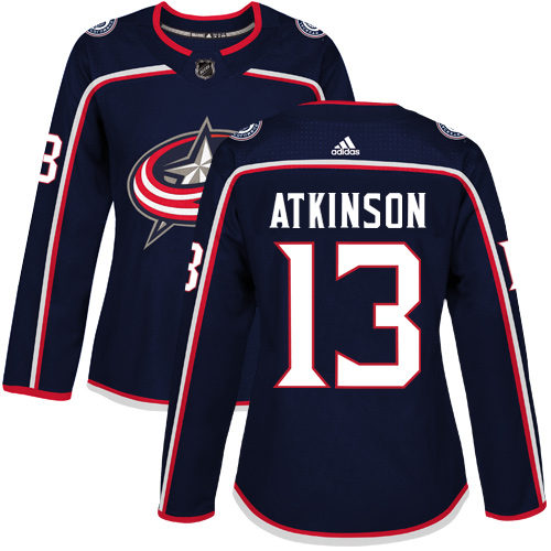 Adidas Blue Jackets #13 Cam Atkinson Navy Blue Home Authentic Women's Stitched NHL Jersey Adidas Blue Jackets #13 Cam Atkinson Navy Blue Home Authentic Women's Stitched NHL Jersey