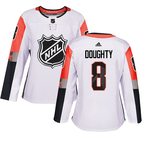 Adidas Kings #8 Drew Doughty White 2018 All-Star Pacific Division Authentic Women's Stitched NHL Jersey Adidas Kings #8 Drew Doughty White 2018 All-Star Pacific Division Authentic Women's Stitched NHL Jersey