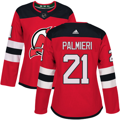 Adidas Devils #21 Kyle Palmieri Red Home Authentic Women's Stitched NHL Jersey Adidas Devils #21 Kyle Palmieri Red Home Authentic Women's Stitched NHL Jersey