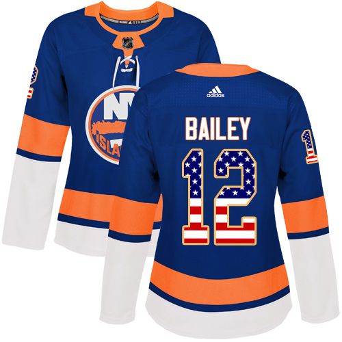Adidas Islanders #12 Josh Bailey Royal Blue Home Authentic USA Flag Women's Stitched NHL Jersey Adidas Islanders #12 Josh Bailey Royal Blue Home Authentic USA Flag Women's Stitched NHL Jersey