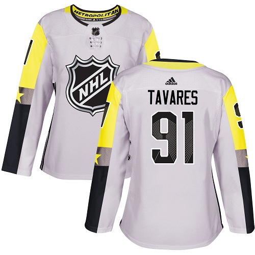 Adidas Islanders #91 John Tavares Gray 2018 All-Star Metro Division Authentic Women's Stitched NHL Jersey Adidas Islanders #91 John Tavares Gray 2018 All-Star Metro Division Authentic Women's Stitched NHL Jersey