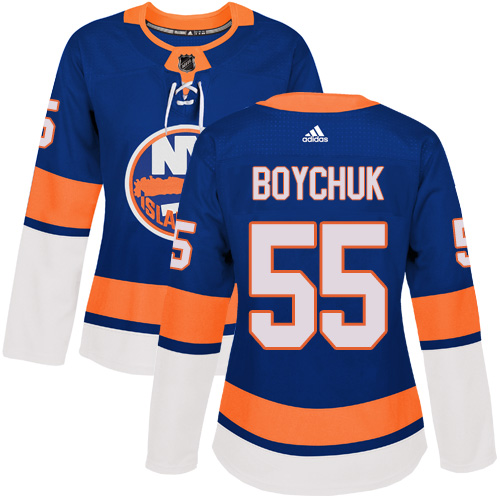Adidas Islanders #55 Johnny Boychuk Royal Blue Home Authentic Women's Stitched NHL Jersey Adidas Islanders #55 Johnny Boychuk Royal Blue Home Authentic Women's Stitched NHL Jersey