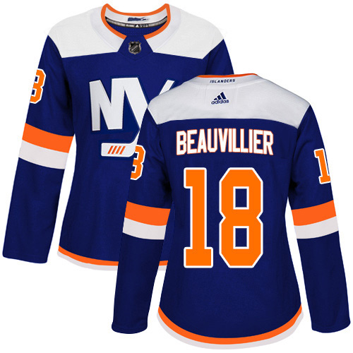Adidas Islanders #18 Anthony Beauvillier Blue Alternate Authentic Women's Stitched NHL Jersey Adidas Islanders #18 Anthony Beauvillier Blue Alternate Authentic Women's Stitched NHL Jersey