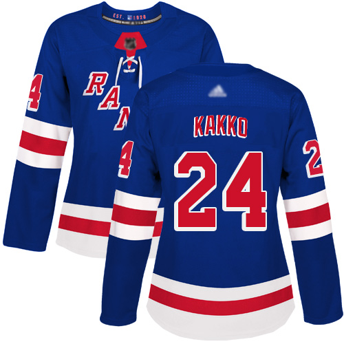 Adidas Rangers #24 Kaapo Kakko Royal Blue Home Authentic Women's Stitched NHL Jersey Adidas Rangers #24 Kaapo Kakko Royal Blue Home Authentic Women's Stitched NHL Jersey