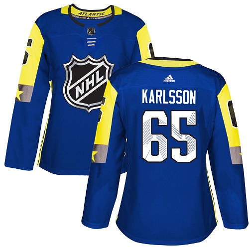 Adidas Senators #65 Erik Karlsson Royal 2018 All-Star Atlantic Division Authentic Women's Stitched NHL Jersey Adidas Senators #65 Erik Karlsson Royal 2018 All-Star Atlantic Division Authentic Women's Stitched NHL Jersey