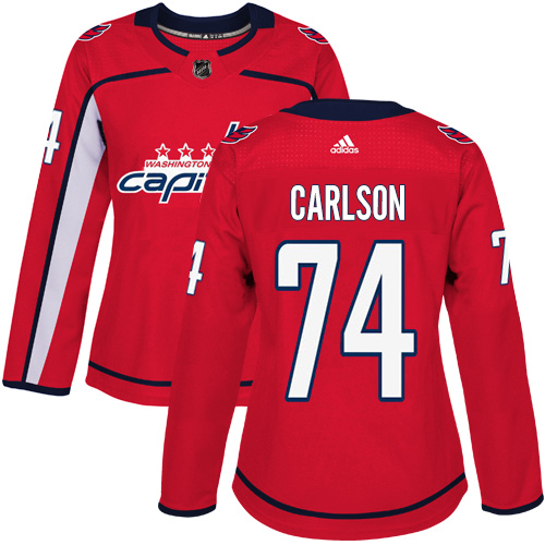 Adidas Capitals #74 John Carlson Red Home Authentic Women's Stitched NHL Jersey Adidas Capitals #74 John Carlson Red Home Authentic Women's Stitched NHL Jersey