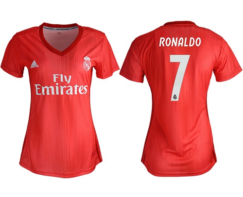 Women's Real Madrid #7 Ronaldo Third Soccer Club Jersey Women's Real Madrid #7 Ronaldo Third Soccer Club Jersey