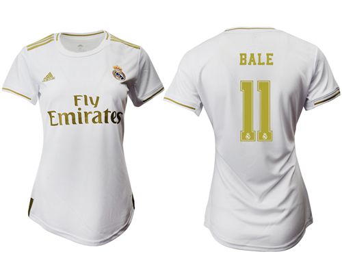 Women's Real Madrid #11 Bale Home Soccer Club Jersey Women's Real Madrid #11 Bale Home Soccer Club Jersey