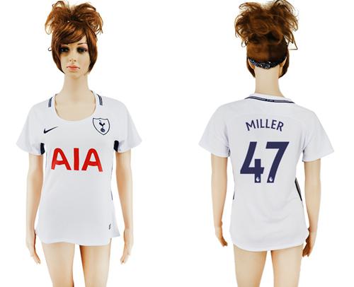 Women's Tottenham Hotspur #47 Miller Home Soccer Club Jersey Women's Tottenham Hotspur #47 Miller Home Soccer Club Jersey
