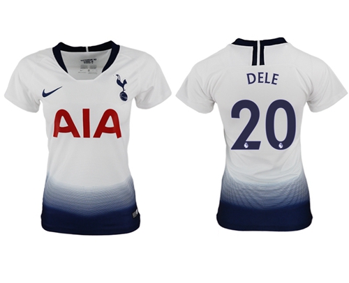Women's Tottenham Hotspur #20 Dele Home Soccer Club Jersey Women's Tottenham Hotspur #20 Dele Home Soccer Club Jersey