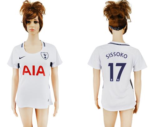 Women's Tottenham Hotspur #17 Sissoko Home Soccer Club Jersey Women's Tottenham Hotspur #17 Sissoko Home Soccer Club Jersey