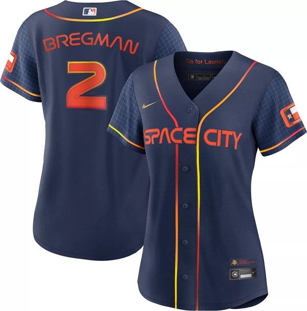 Women's Houston Astros #2 Jose Altuve 2022 Navy City Connect Flex Base Stitched Jersey(Run Small) Women's Houston Astros #2 Jose Altuve 2022 Navy City Connect Flex Base Stitched Jersey(Run Small)