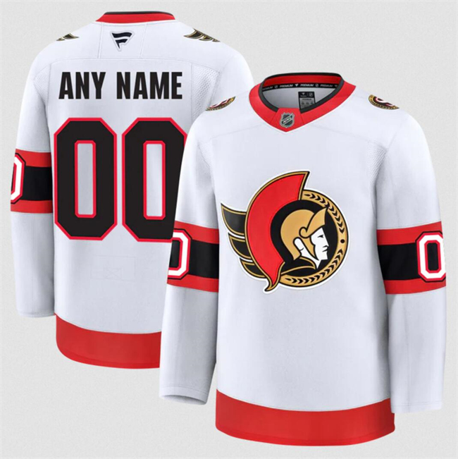 Women's Ottawa Senators ACTIVE PLAYER Custom White 2024-25 Away Stitched Hockey Jersey