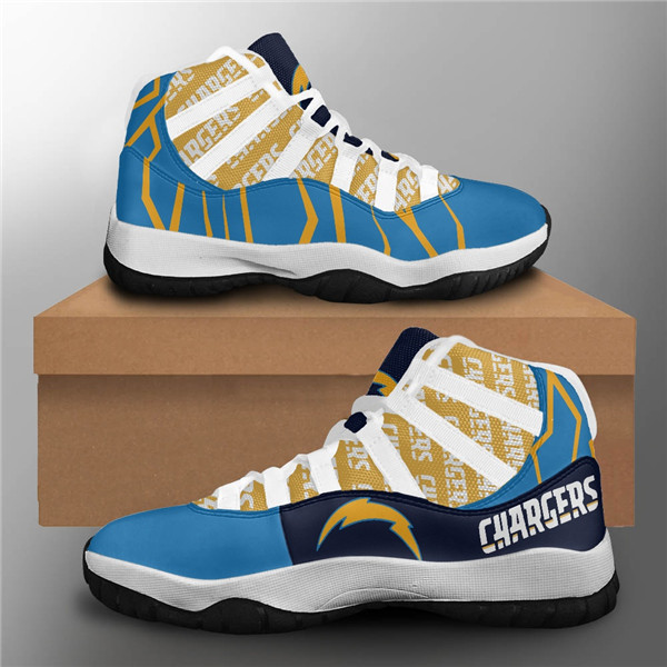 Women's Los Angeles Chargers Air Jordan 11 Sneakers 3002