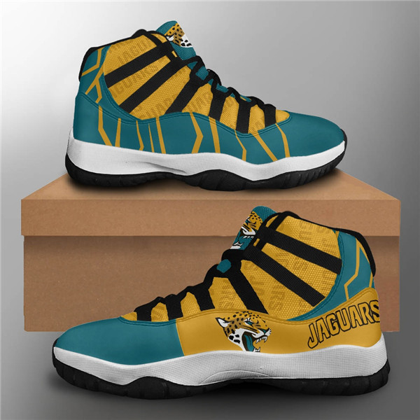 Women's Jacksonville Jaguars Air Jordan 11 Sneakers 3001 Women's Jacksonville Jaguars Air Jordan 11 Sneakers 3001