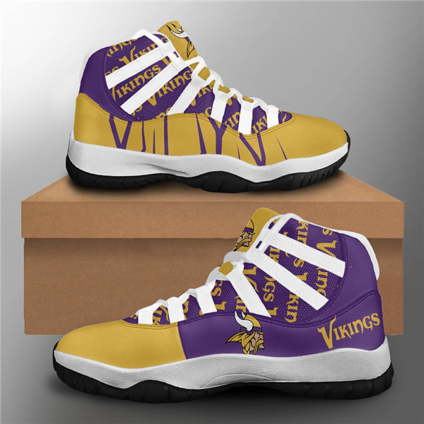 Women's Minnesota Vikings Air Jordan 11 Sneakers 3002
