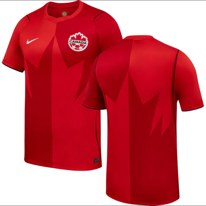 Youth Canada Custom Red 2026 World Cup Home Soccer Jersey