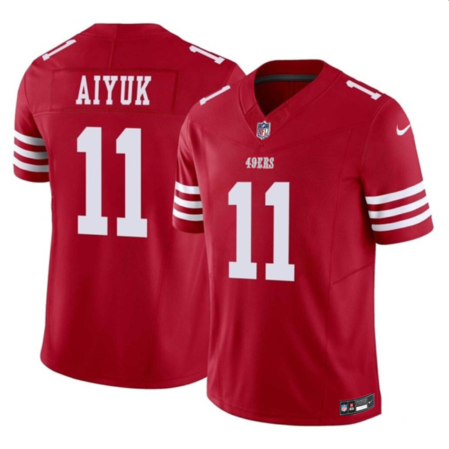 Youth 49ers #11 Brandon Aiyuk Red 2023 F.U.S.E Youth Stitched Jersey