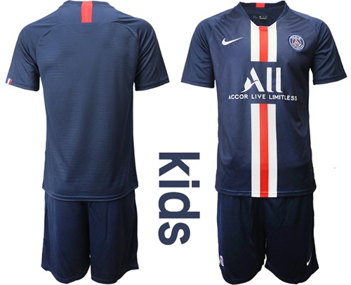 Paris Saint-Germain Blank Home Kid Soccer Club Jersey Paris Saint-Germain Blank Home Kid Soccer Club Jersey