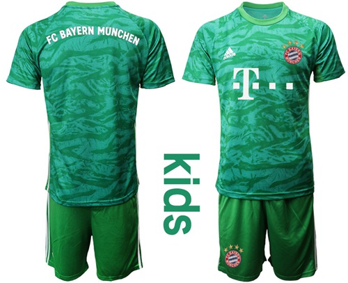 Bayern Munchen Blank Green Goalkeeper Kid Soccer Club Jersey Bayern Munchen Blank Green Goalkeeper Kid Soccer Club Jersey