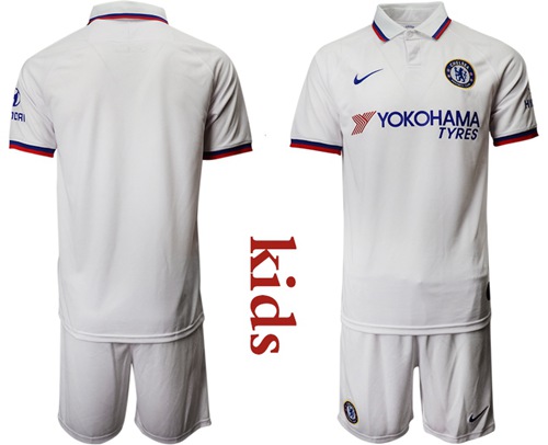 Chelsea Blank Away Kid Soccer Club Jersey