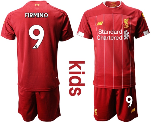 Liverpool #9 Firmino Red Home Kid Soccer Club Jersey Liverpool #9 Firmino Red Home Kid Soccer Club Jersey