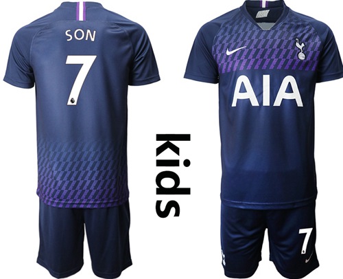 Tottenham Hotspur #7 Son Away Kid Soccer Club Jersey Tottenham Hotspur #7 Son Away Kid Soccer Club Jersey