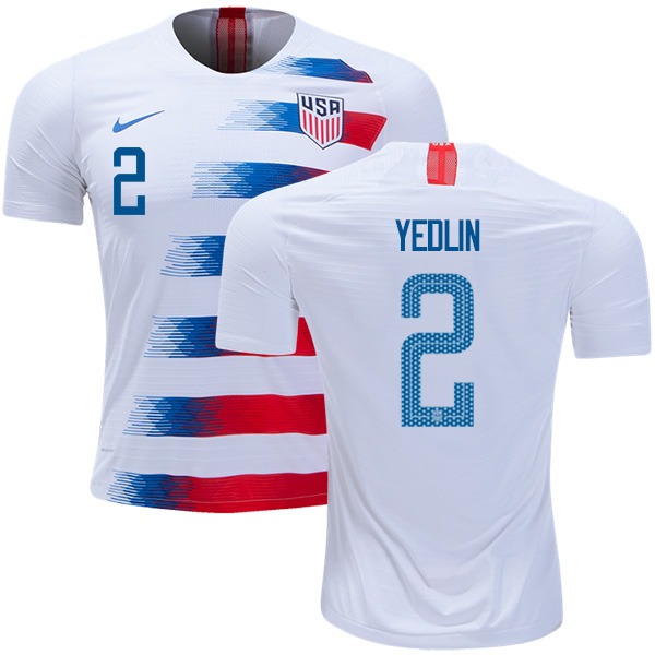 USA #2 Yedlin Home Kid Soccer Country Jersey USA #2 Yedlin Home Kid Soccer Country Jersey
