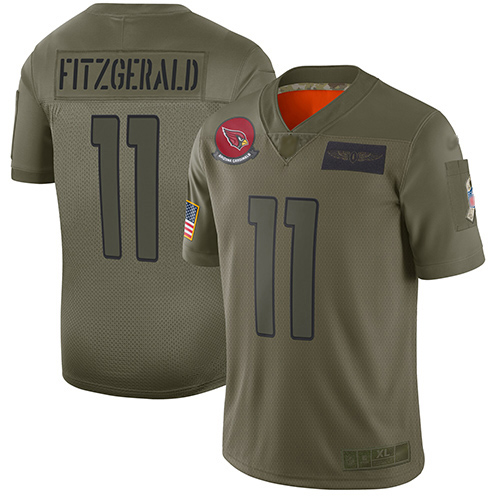 Nike Cardinals #11 Larry Fitzgerald Camo Youth Stitched NFL Limited 2019 Salute to Service Jersey Nike Cardinals #11 Larry Fitzgerald Camo Youth Stitched NFL Limited 2019 Salute to Service Jersey