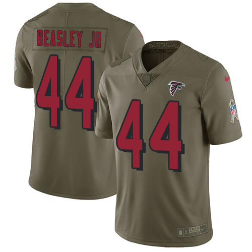 Nike Falcons #44 Vic Beasley Jr Olive Youth Stitched NFL Limited 2017 Salute to Service Jersey Nike Falcons #44 Vic Beasley Jr Olive Youth Stitched NFL Limited 2017 Salute to Service Jersey