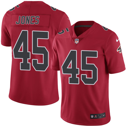 Nike Falcons #45 Deion Jones Red Youth Stitched NFL Limited Rush Jersey Nike Falcons #45 Deion Jones Red Youth Stitched NFL Limited Rush Jersey