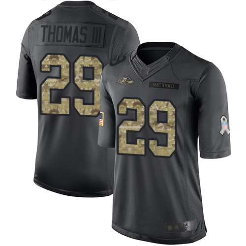 Nike Ravens #29 Earl Thomas III Black Youth Stitched NFL Limited 2016 Salute to Service Jersey Nike Ravens #29 Earl Thomas III Black Youth Stitched NFL Limited 2016 Salute to Service Jersey