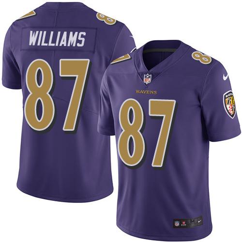 Nike Ravens #87 Maxx Williams Purple Youth Stitched NFL Limited Rush Jersey Nike Ravens #87 Maxx Williams Purple Youth Stitched NFL Limited Rush Jersey