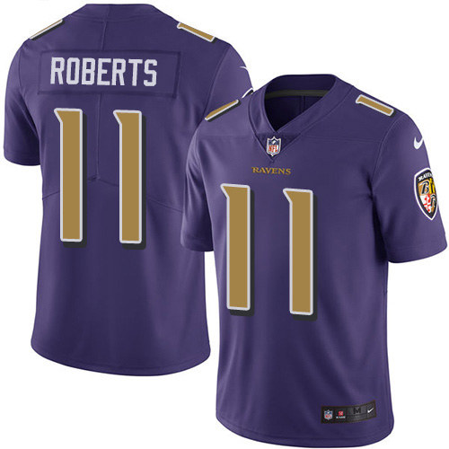 Nike Ravens #11 Seth Roberts Purple Youth Stitched NFL Limited Rush Jersey Nike Ravens #11 Seth Roberts Purple Youth Stitched NFL Limited Rush Jersey