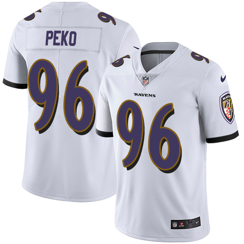 Nike Ravens #96 Domata Peko Sr White Youth Stitched NFL Vapor Untouchable Limited Jersey Nike Ravens #96 Domata Peko Sr White Youth Stitched NFL Vapor Untouchable Limited Jersey