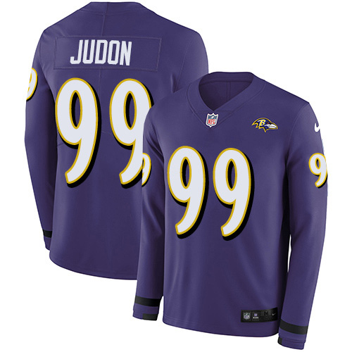 Nike Ravens #99 Matthew Judon Purple Team Color Youth Stitched NFL Limited Therma Long Sleeve Jersey Nike Ravens #99 Matthew Judon Purple Team Color Youth Stitched NFL Limited Therma Long Sleeve Jersey