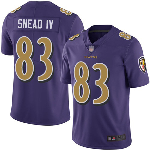 Nike Ravens #83 Willie Snead IV Purple Youth Stitched NFL Limited Rush Jersey Nike Ravens #83 Willie Snead IV Purple Youth Stitched NFL Limited Rush Jersey