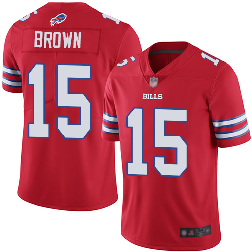 Nike Bills #15 John Brown Red Youth Stitched NFL Limited Rush Jersey Nike Bills #15 John Brown Red Youth Stitched NFL Limited Rush Jersey