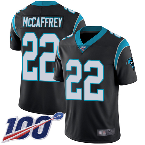 Nike Panthers #22 Christian McCaffrey Black Team Color Youth Stitched NFL 100th Season Vapor Limited Jersey Nike Panthers #22 Christian McCaffrey Black Team Color Youth Stitched NFL 100th Season Vapor Limited Jersey