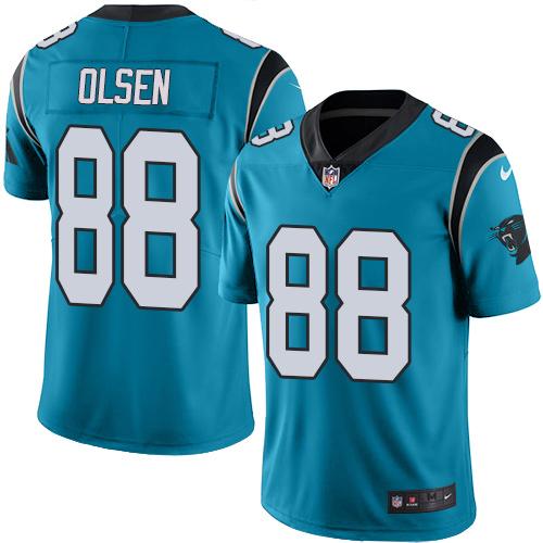 Nike Panthers #88 Greg Olsen Blue Alternate Youth Stitched NFL Vapor Untouchable Limited Jersey Nike Panthers #88 Greg Olsen Blue Alternate Youth Stitched NFL Vapor Untouchable Limited Jersey