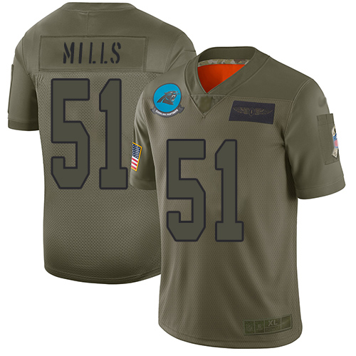 Nike Panthers #51 Sam Mills Camo Youth Stitched NFL Limited 2019 Salute to Service Jersey Nike Panthers #51 Sam Mills Camo Youth Stitched NFL Limited 2019 Salute to Service Jersey