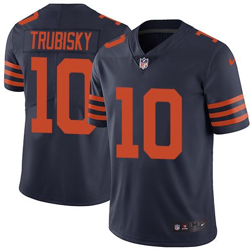 Nike Bears #10 Mitchell Trubisky Navy Blue Alternate Youth Stitched NFL Vapor Untouchable Limited Jersey Nike Bears #10 Mitchell Trubisky Navy Blue Alternate Youth Stitched NFL Vapor Untouchable Limited Jersey