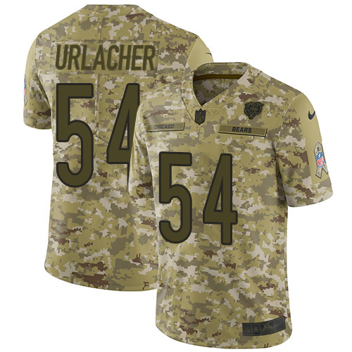 Nike Bears #54 Brian Urlacher Camo Youth Stitched NFL Limited 2018 Salute to Service Jersey Nike Bears #54 Brian Urlacher Camo Youth Stitched NFL Limited 2018 Salute to Service Jersey
