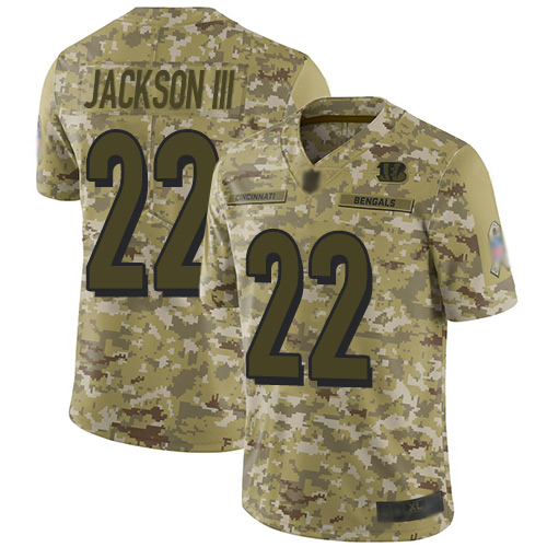 Nike Bengals #22 William Jackson III Camo Youth Stitched NFL Limited 2018 Salute to Service Jersey Nike Bengals #22 William Jackson III Camo Youth Stitched NFL Limited 2018 Salute to Service Jersey