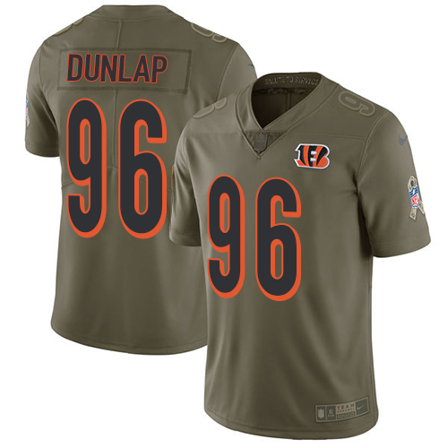 Nike Bengals #96 Carlos Dunlap Olive Youth Stitched NFL Limited 2017 Salute to Service Jersey Nike Bengals #96 Carlos Dunlap Olive Youth Stitched NFL Limited 2017 Salute to Service Jersey
