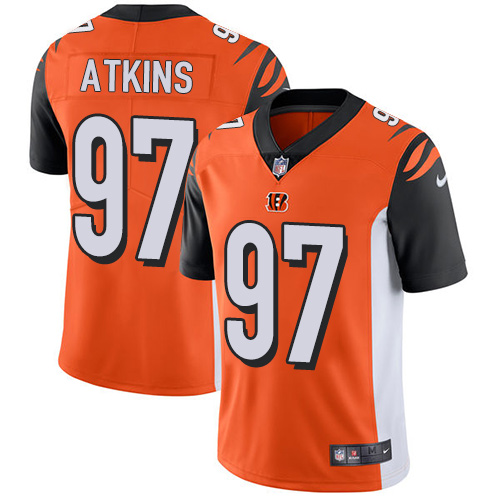 Nike Bengals #97 Geno Atkins Orange Alternate Youth Stitched NFL Vapor Untouchable Limited Jersey Nike Bengals #97 Geno Atkins Orange Alternate Youth Stitched NFL Vapor Untouchable Limited Jersey